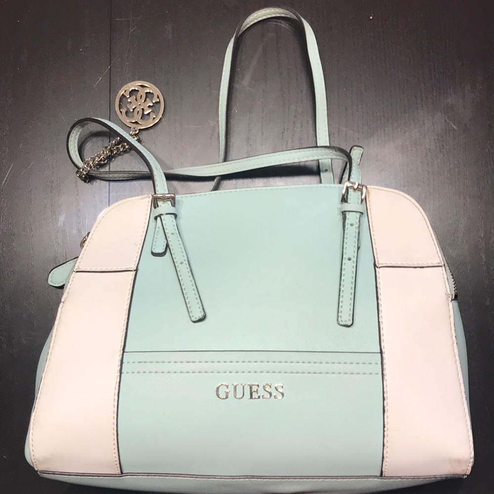 Guess bag mint green and cream